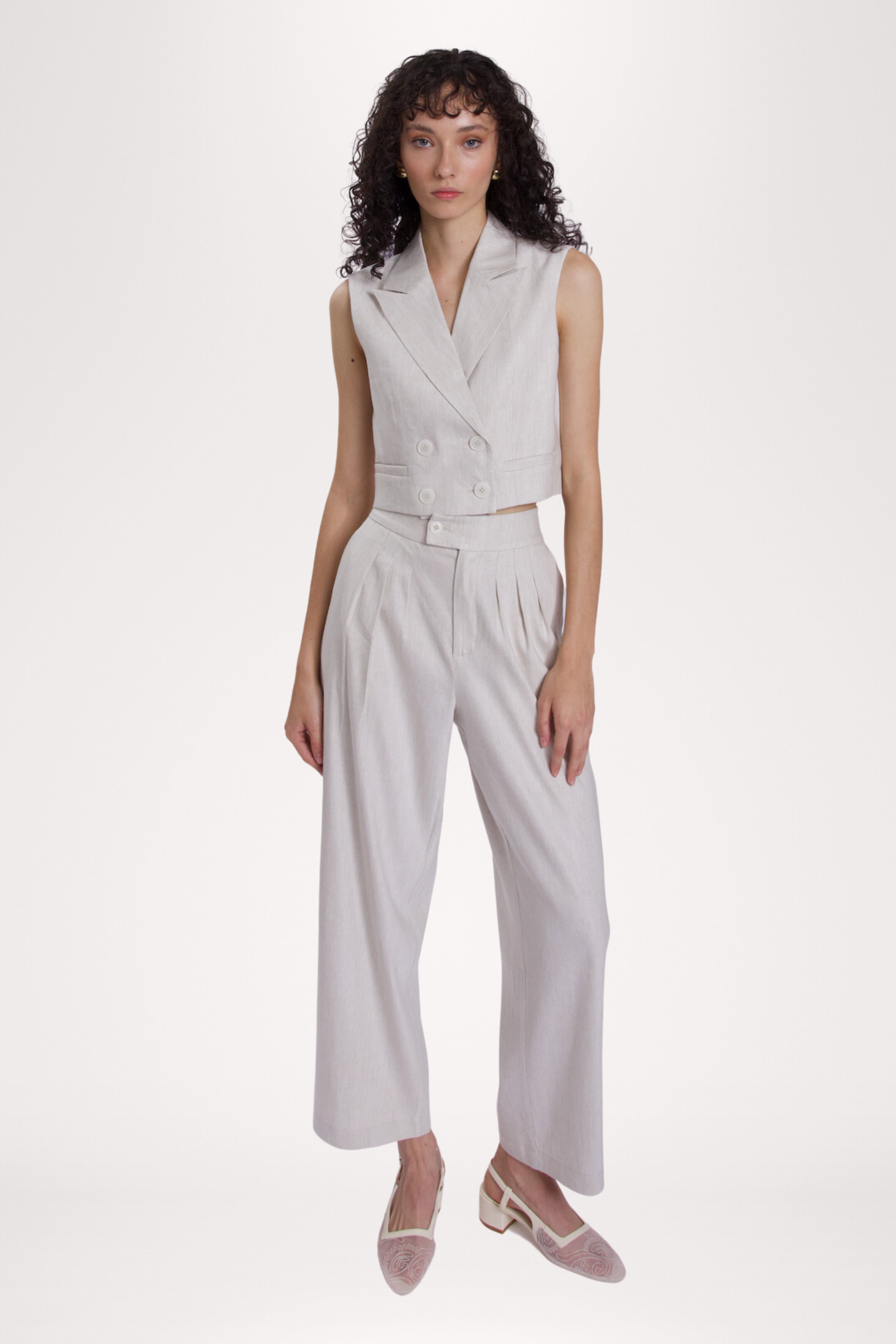 Athena Vest - Oat