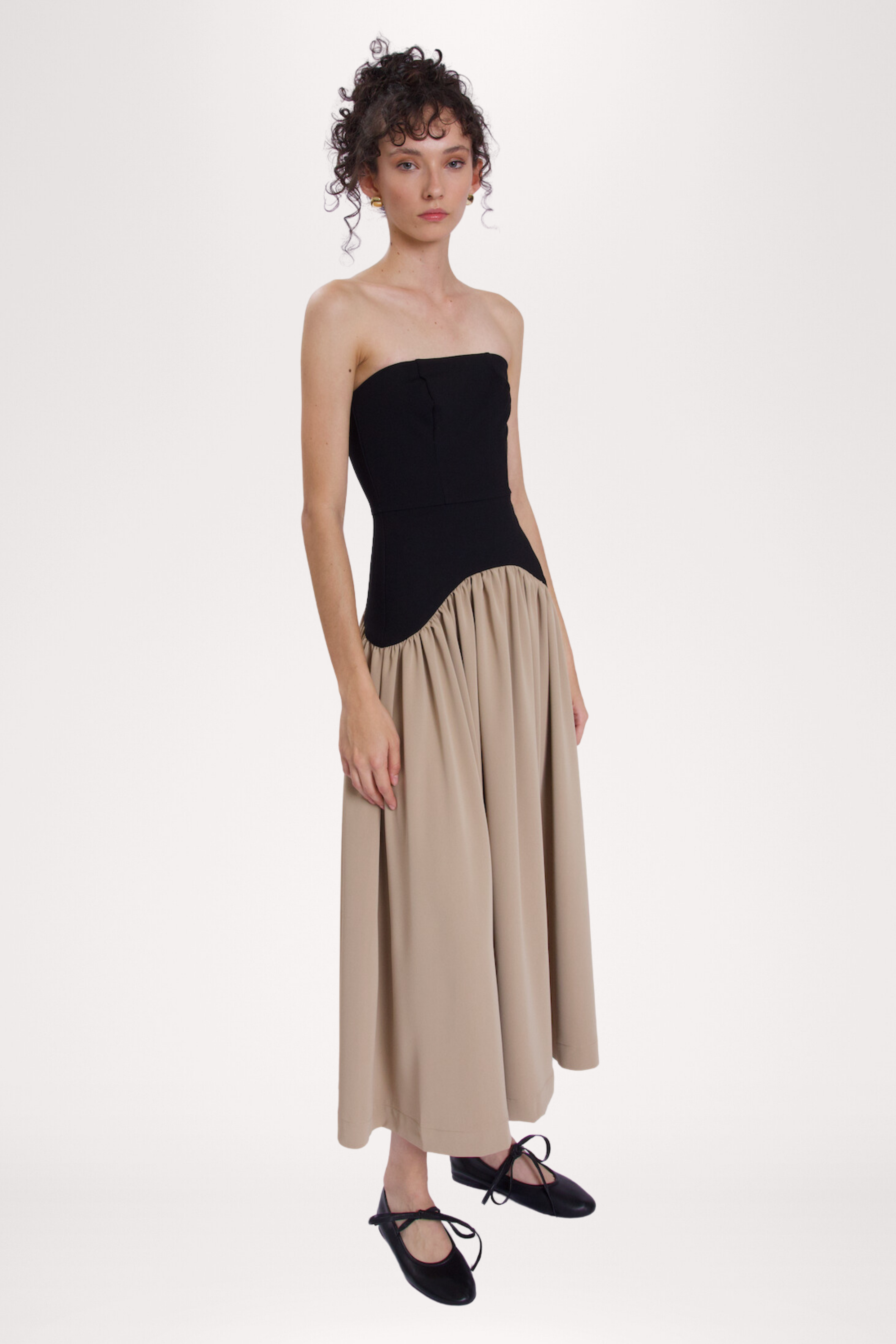 Attina Dress - Sepia